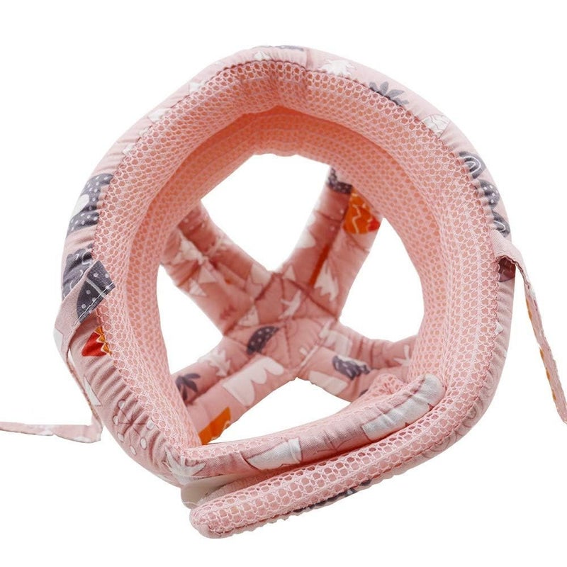 PUPZY Baby Helmet for Crawling Walking I Baby Head Protector No Bumps and Soft Cushion Infant Baby Safety Headguard for Learning to Walk I Toddler Helmets 1-2 Years Old, 6-12 Months (Pink Fox)