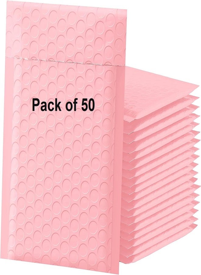 Breewell® 8 x 5 Inch Off Pink Padded Envelopes Seal Bubble Bags Bubble Mailer Bag Shipping Pack of 50 –Off Pink - Image 3