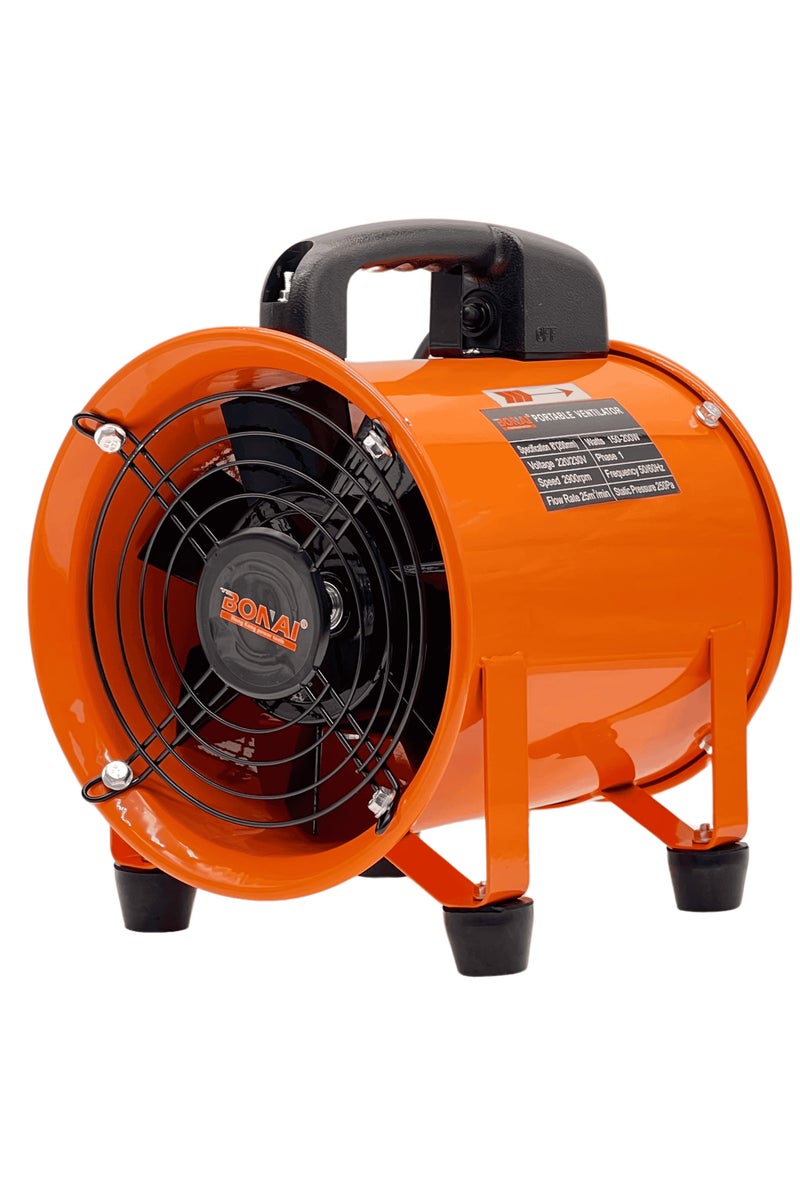 BONAI 10" Industrial Ventilation Fan, 350W Portable Blower, 2900RPM, 45m³/min Airflow, High Static Pressure, for Workshop, Warehouse, and Construction Sites, BN-HK51 - Image 2