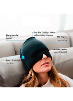 Arabest Reusable Cooling / Heat Gel Head Cap for Migraine Sinus Tension and Stress Pain Relief  - Image 5