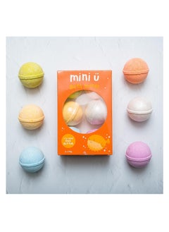 mini-u Bath Bombs in Single Package for Kids - Bath Fizzers, Gifts for Children, Vegan & Cruelty Free - Ideal Birthday Gift for Kids (Orange)  - Image 3