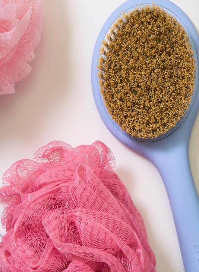 Bliss Exfoliating Shower Pouf Sponges, Colorful Loofah Body Sponges for Bath and Shower - 4 Pack - Image 5