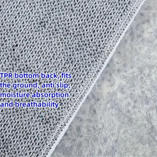 MRIYA Half Round Door Mat,Semi Circle Bathroom Floor Rug,Mandala Boho Bohemian Rug,Non-Slip Welcome Entrance Way Rug,Absorbent Bath Mat,Microfiber Tufted Indoor Rug for Kitchen Living Room (Colorful) - Image 5