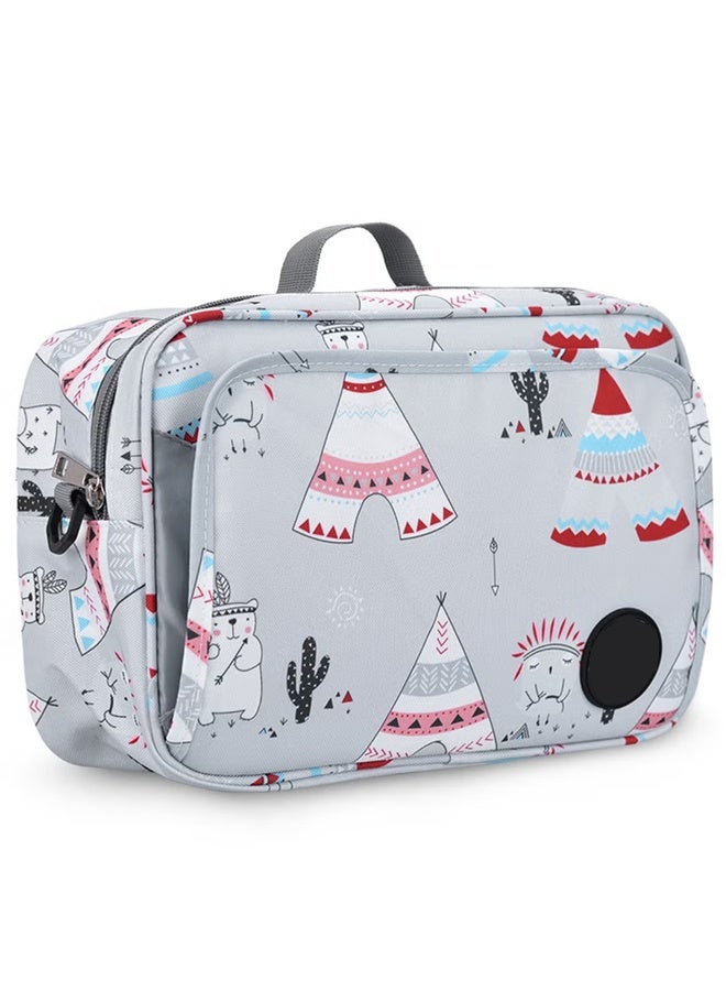 Baby Diaper Caddy Bag - Diaper Caddy Tote Baby Stroller Bag Nursery Storage Bin for Diapers, Wipes & Toys Mini Diaper Bag for Outdoor - Image 3