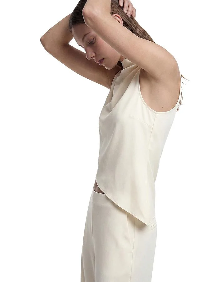 Koton  Asymmetric Sleeveless Satin Blouse for Women | Best Price UAE