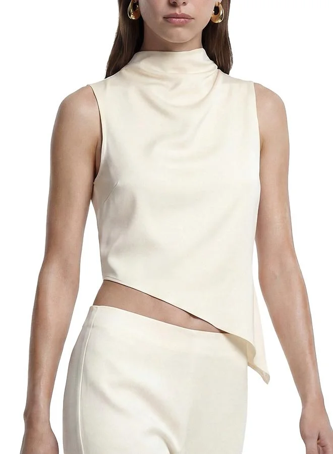 Koton  Asymmetric Sleeveless Satin Blouse for Women | Best Price UAE