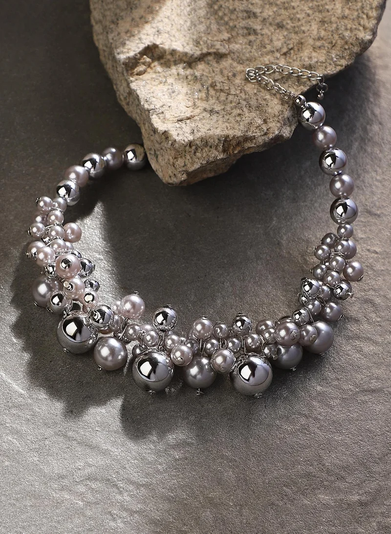 Beaded Cluster Necklace