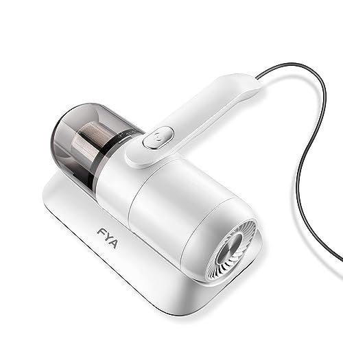 FYA Bed Vacuum Cleaner, Handheld Deep Sofa Vacuum Cleaner, High-Frequency Double Beat UV Mattress Vacuum Cleaner with HEPA 12Kpa Strong Suction and Low Noise, Suitable for Pillows, Sheets, Sofa, White - Image 1