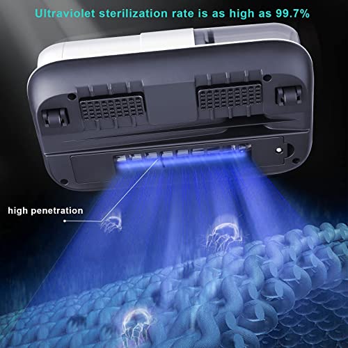 FYA Bed Vacuum Cleaner, Handheld Deep Sofa Vacuum Cleaner, High-Frequency Double Beat UV Mattress Vacuum Cleaner with HEPA 12Kpa Strong Suction and Low Noise, Suitable for Pillows, Sheets, Sofa, White - Image 4