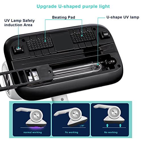 FYA Bed Vacuum Cleaner, Handheld Deep Sofa Vacuum Cleaner, High-Frequency Double Beat UV Mattress Vacuum Cleaner with HEPA 12Kpa Strong Suction and Low Noise, Suitable for Pillows, Sheets, Sofa, White - Image 5