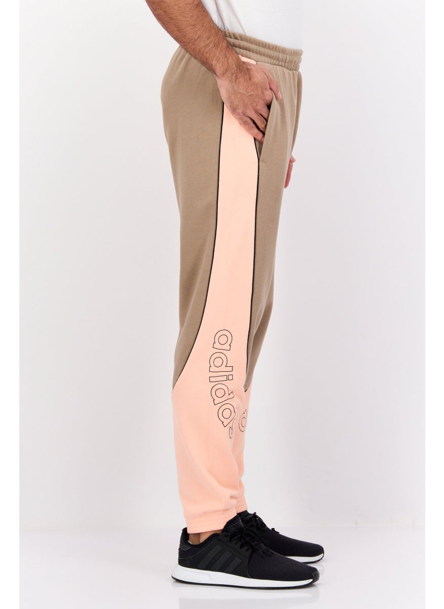 adidas Originals Men Regular Fit Brand Logo Outdoor Sweatpants, Brown  - Image 2