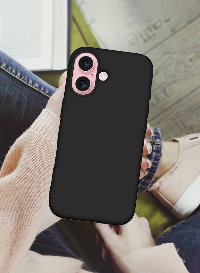 (لآيفون 16 بلس) غلاف، غلاف سيليكون رفيع، مغطى بالكامل مضاد للخدش ومقاوم للصدمات - Image 5