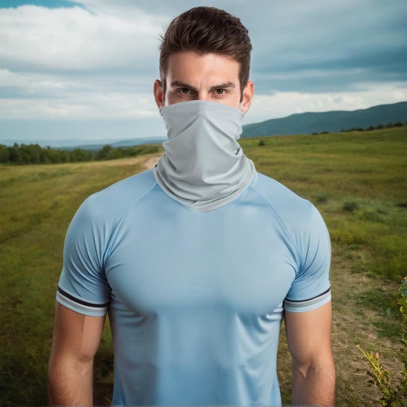 Duomama Cooling Arm Sleeves & Neck Gaiter Set - Sun Protection & Breathable Face Cover for Outdoor Activities - Image 2