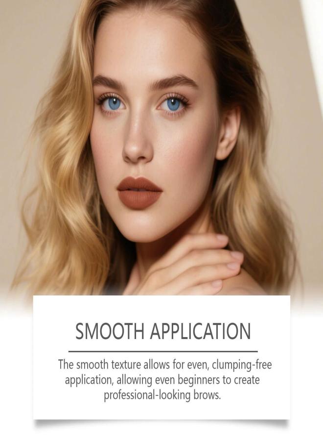 زيفوكو قلم حواجب يومي للعناية اليومية، يتميز بملمس حريري وسهولة الاستخدام، قلم حواجب 2 في 1 أسود - Image 4