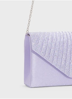 Ella Limited Edition Pleated Embellished Clutch Bag  - Image 4