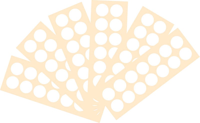 Crazy Sutra 25mm Dots Sticker Round Circle Blank Labels Self Adhesive White Color (1000pc) - Image 2