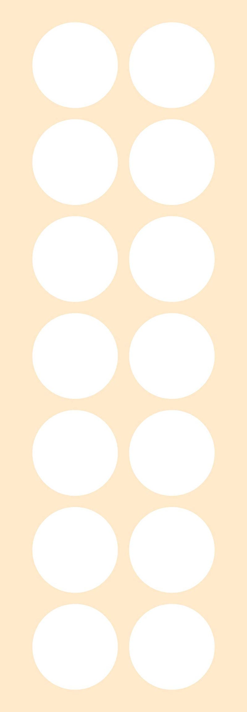 Crazy Sutra 25mm Dots Sticker Round Circle Blank Labels Self Adhesive White Color (1000pc) - Image 5