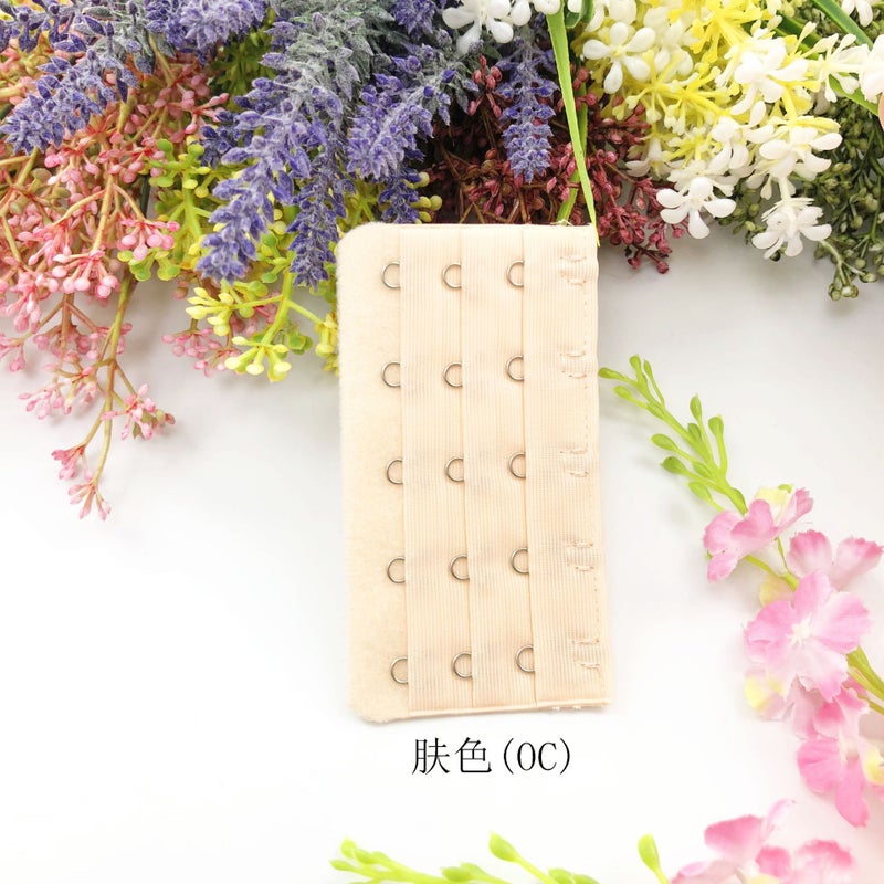 Generic Underwear extension buckle three rows of five buttons/5 rows of 9.5cm bra extension back buckle buckle many colors without packaging Skin color (OC) 