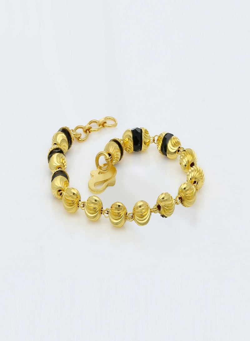 Malabar Gold and Diamonds 22 KT 916 Purity Gold Bracelet HTBR075  - Image 3