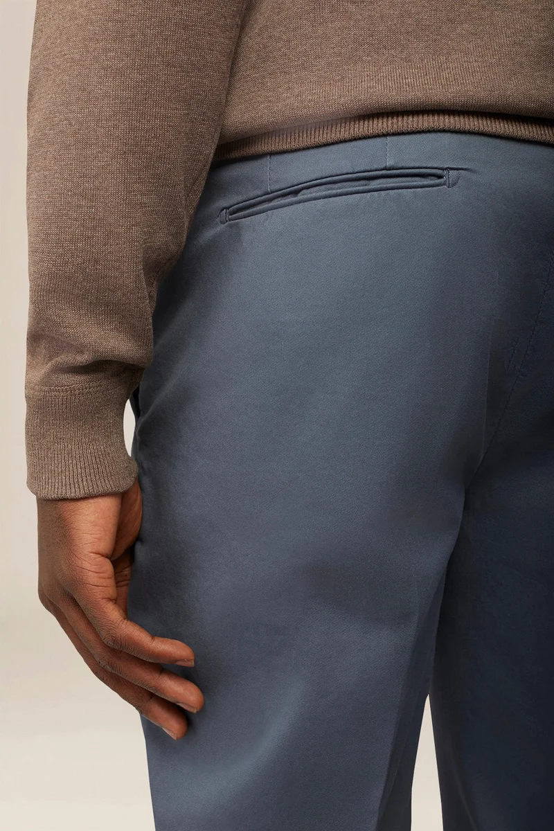 Doppelganger Blue Men's classic regular fit chino trousers - Cerulean for Men | Best Price UAE