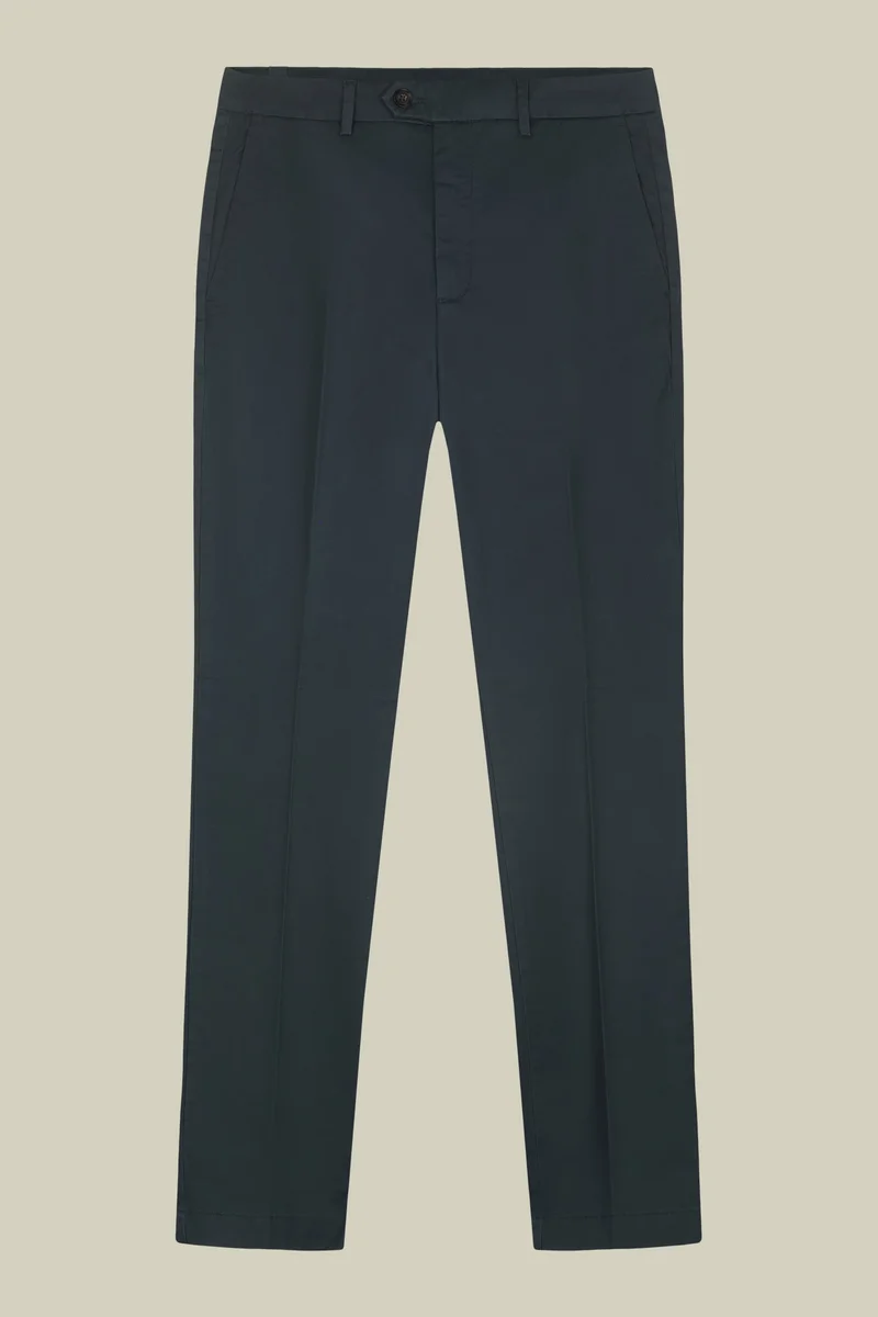 Doppelganger Blue Men's classic regular fit chino trousers - Cerulean for Men | Best Price UAE