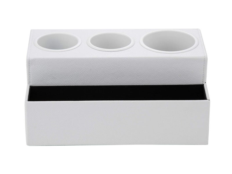J JACKCUBE DESIGN Hair Tool Organizer Dryer Holder Hair Styling Accessories Organizer Bathroom Storage Countertop with 3 Holes(White) â€“ MK154D - Image 5
