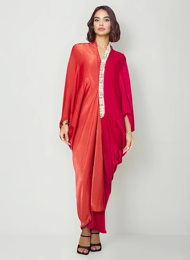 إكستاسي Dual shade kaftan