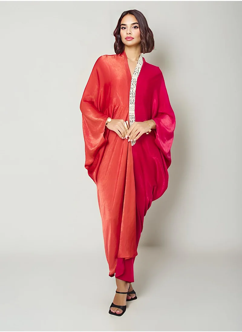 إكستاسي Dual shade kaftan