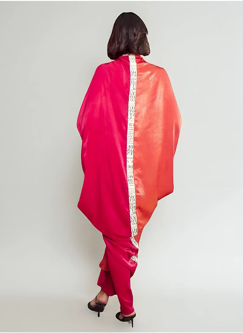 إكستاسي Dual shade kaftan