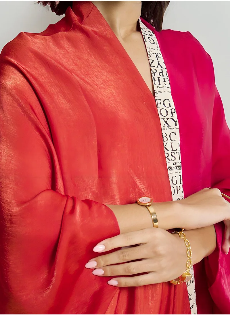 إكستاسي Dual shade kaftan