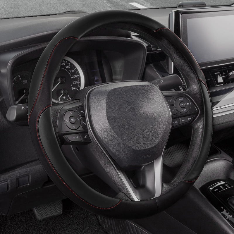 Car Steering Wheel Cover PU Leather Universal 38cm - Image 5