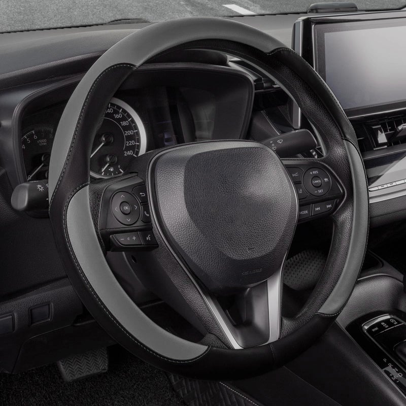 Car Steering Wheel Cover PU Leather Universal 38cm - Image 4