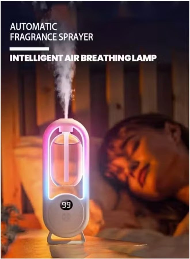 JS Essential Oil Diffuser Room Air Freshener Waterless Aromatherapy Diffusers for Home - Waterless Fragrance Sprayer Room/Bedroom/Car/Office/Desk - Large Capacity Diffuser for Pure Scent with 1 Oils - Image 2