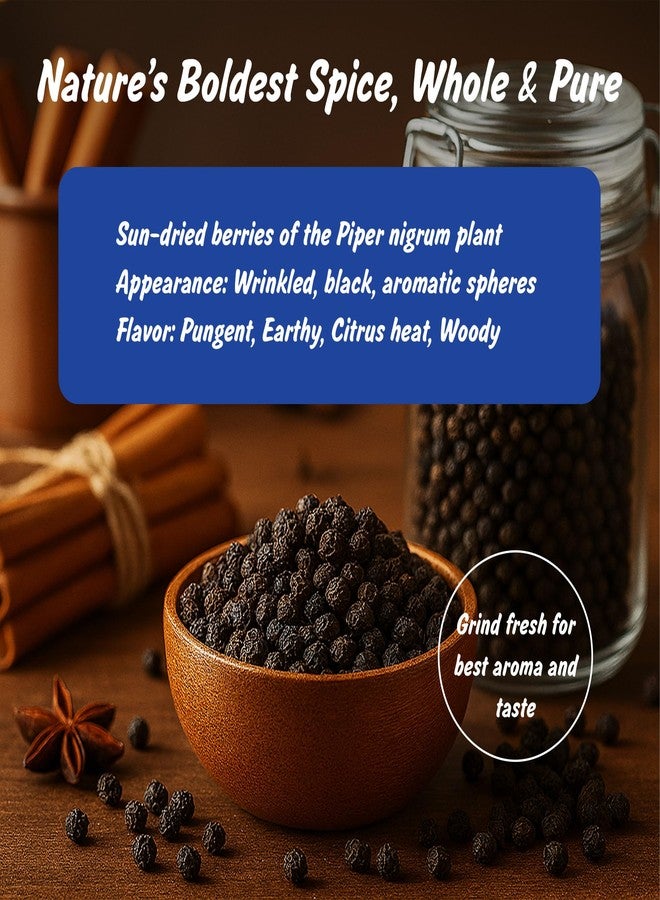 Spice Profile USDA Organic Black Peppercorns Whole, Lab Tested for Heavy Metals, Resealable 4oz Pouch, Kali Mirch, Pimienta Negra en Granos - Image 2