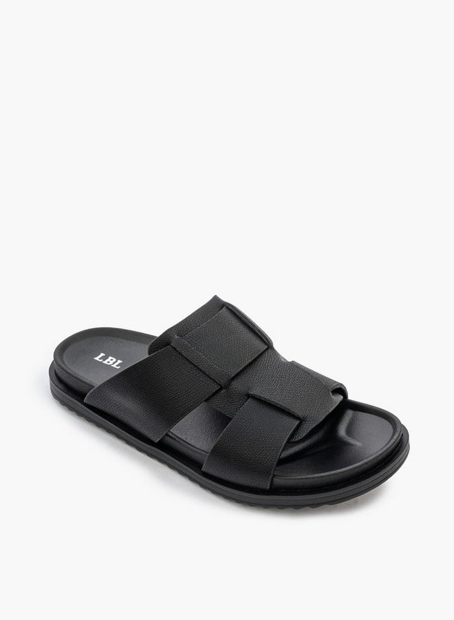 LBL by Shoexpress Textured Slip-On Comfort Sandals  - Image 2