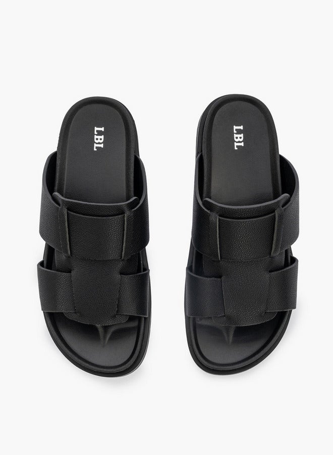 LBL by Shoexpress Textured Slip-On Comfort Sandals  - Image 1