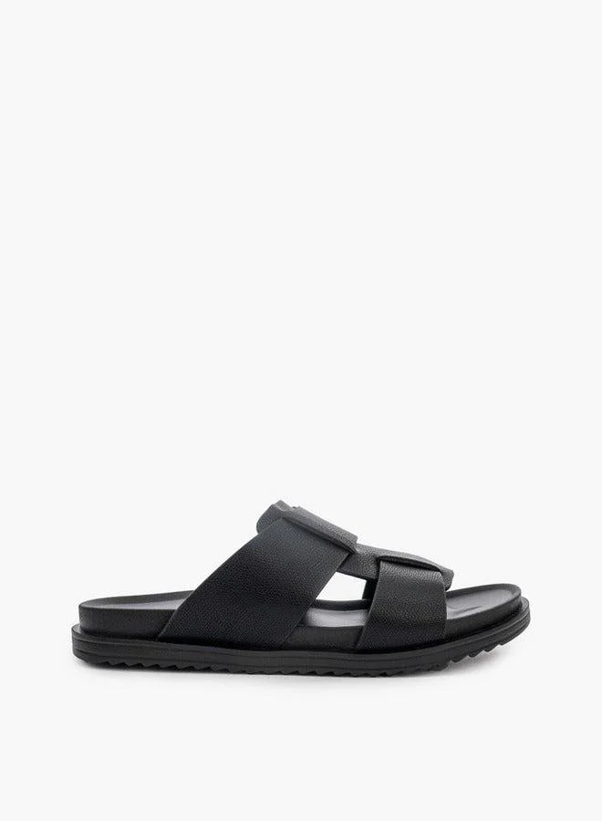 LBL by Shoexpress Textured Slip-On Comfort Sandals