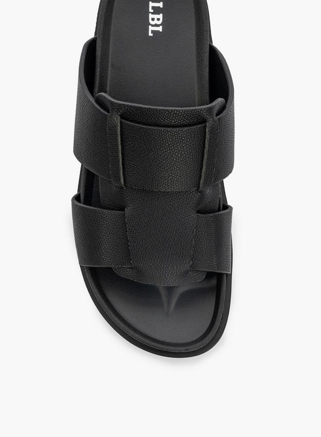 LBL by Shoexpress Solid Slip-On Comfort Sandals - Image 4
