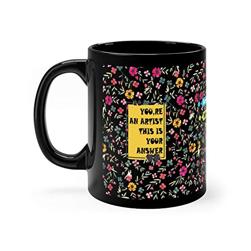 TAJNAN Writer Printed Tea/Coffee Mug (300ml) (Think Write Pure Black) - Image 5