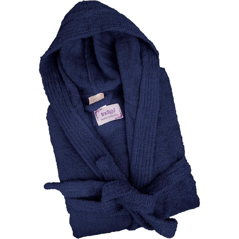 Unisex Bathrobe 100% Cotton Bath Robe for Men and Women, Soft, Lightweight and Absorbent Terry Cloth Robe for Spa and Home - Image 1