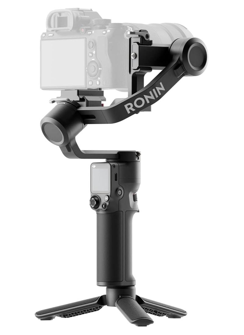 dji DJI RS 3 Mini - 3-Axis Mirrorless Gimbal Lightweight Stabilizer for Canon/Sony/Panasonic/Nikon/Fujifilm, Bluetooth Shutter Control, Native Vertical Shooting, UAE Version with Official Warranty Support  - Image 1