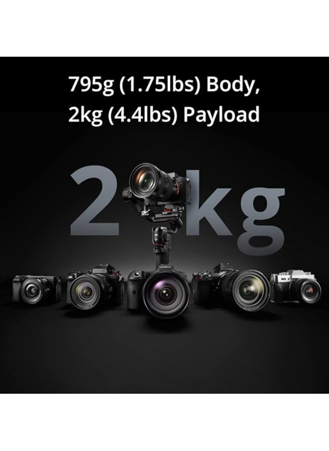 dji DJI RS 3 Mini - 3-Axis Mirrorless Gimbal Lightweight Stabilizer for Canon/Sony/Panasonic/Nikon/Fujifilm, Bluetooth Shutter Control, Native Vertical Shooting, UAE Version with Official Warranty Support  - Image 5