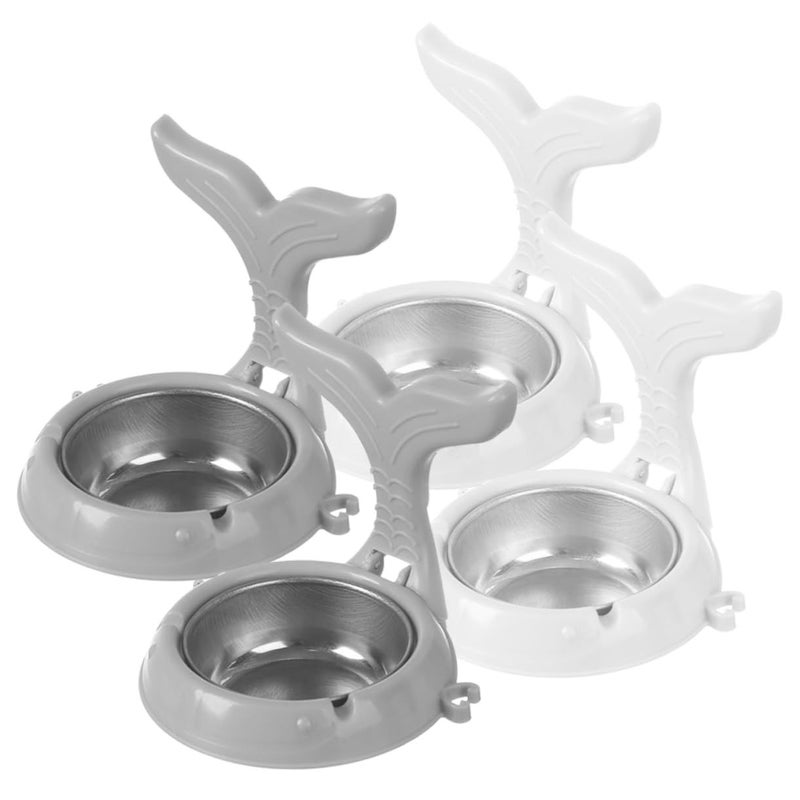 4 Pcs Stainless Steel Wall Mounted Ashtray Foldable Adhesive Ash Holder for Bathroom Toilet Living Room - Image 2