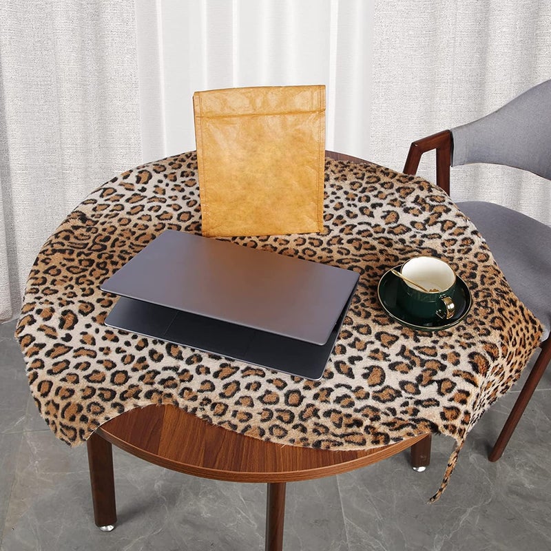 MACEVIA Leopard Rug Cheetah Print Rugs Western Decor for Living Room Bedroom Faux Animal Area Carpet Non-Slip 43.3" L x 29.5" W(3.6ft x 2.4ft) - Image 4