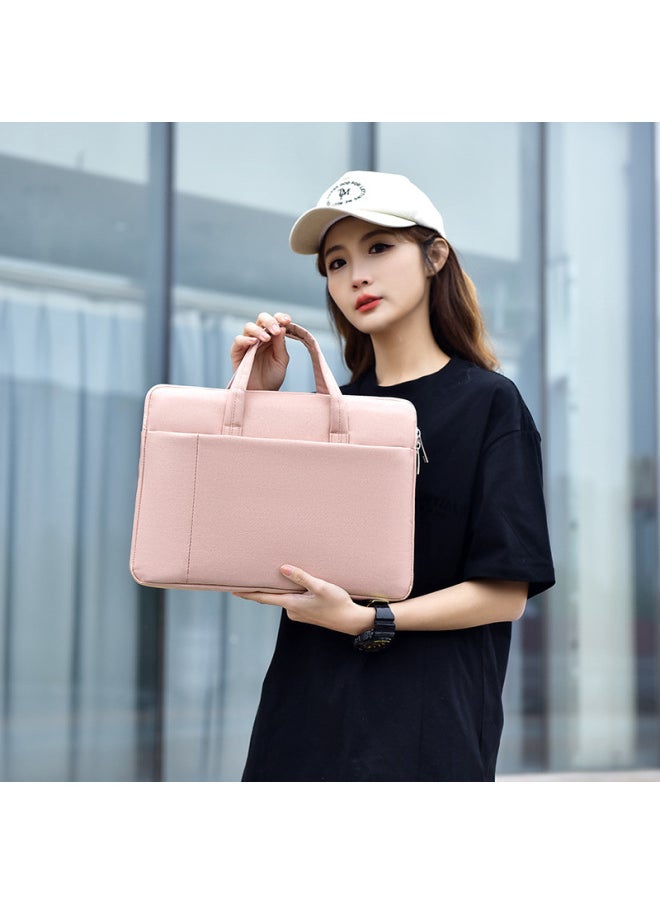 Generic Laptop Bag Men's Portable Tablet Notebook Storage Inner Bag Women's Fashion Travel Logo-Color:Large Pink  - Image 3