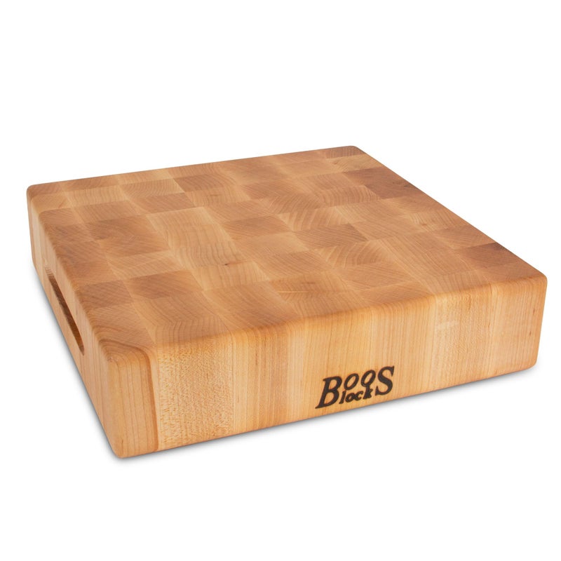 John Boos Boos Block CCB Series Large Reversible Wood Chopping Board 3Inch Thickness 12 x 12 x 3 Maple