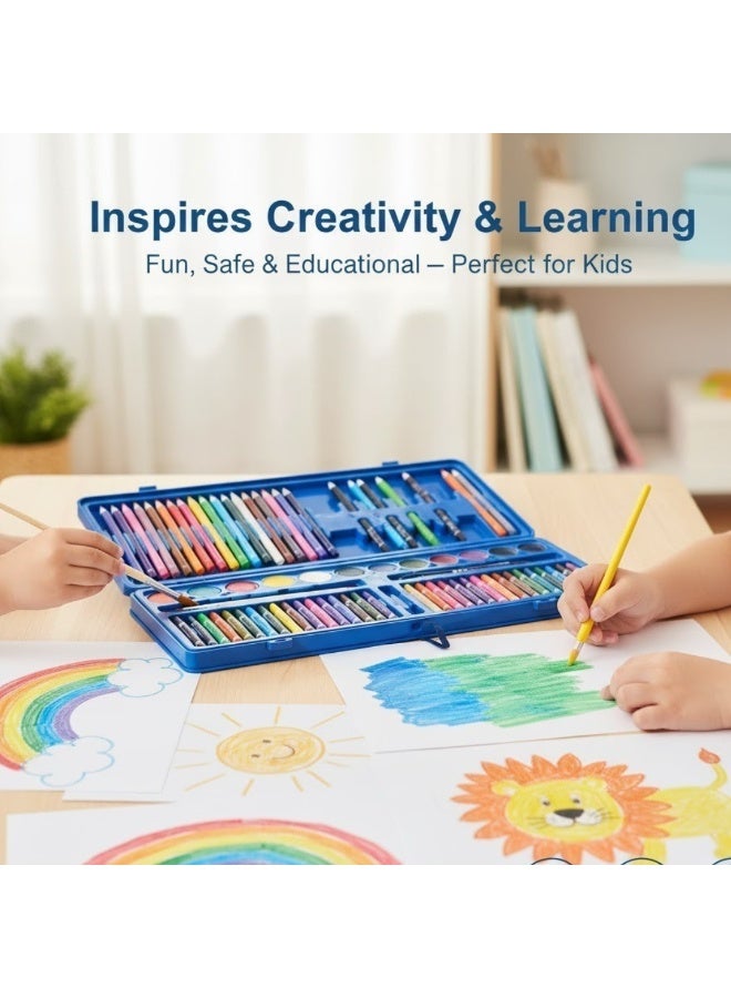 لوكاداه مجموعة فنية للأطفال من ١٦٠ قطعة - مجموعة رسم وتلوين مع أقلام تلوين، وأقلام تحديد، وأقلام تلوين، وألوان مائية، وباستيل زيتي، وأقلام رصاص HB، وممحاة، وورق | لوازم فنية إبداعية للمبتدئين، للفتيات، والأولاد، والأطفال، والمراهقين، والفنانين الشباب - Image 5