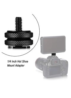 Y&D 8 Pieces 1/4 Inch Hot Shoe Mount Adapter Camera Tripod Screw and Cold Flash Stand for DSLR Rig  - Image 2