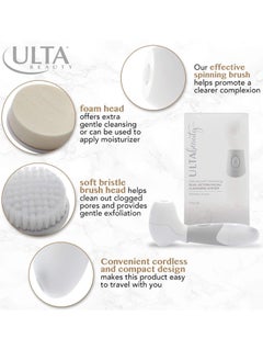 Ulta Beauty ULTA Beauty Advanced Cleansing Dual-Action Facial Cleansing System and One Set Replacement Brushes  - Image 4