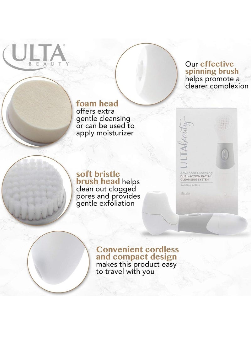 Ulta Beauty - ULTA Beauty Advanced Cleansing Dual-Action Facial Cleansing System and One Set Replacement Brushes - Image 1